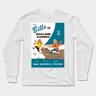 Vintage Buffalo Bills Game Programs Long Sleeve T-Shirt